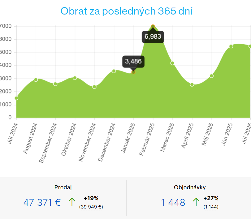 Výsledky výkonnostnej Meta reklamy a google reklamy pre slovenský online obchod